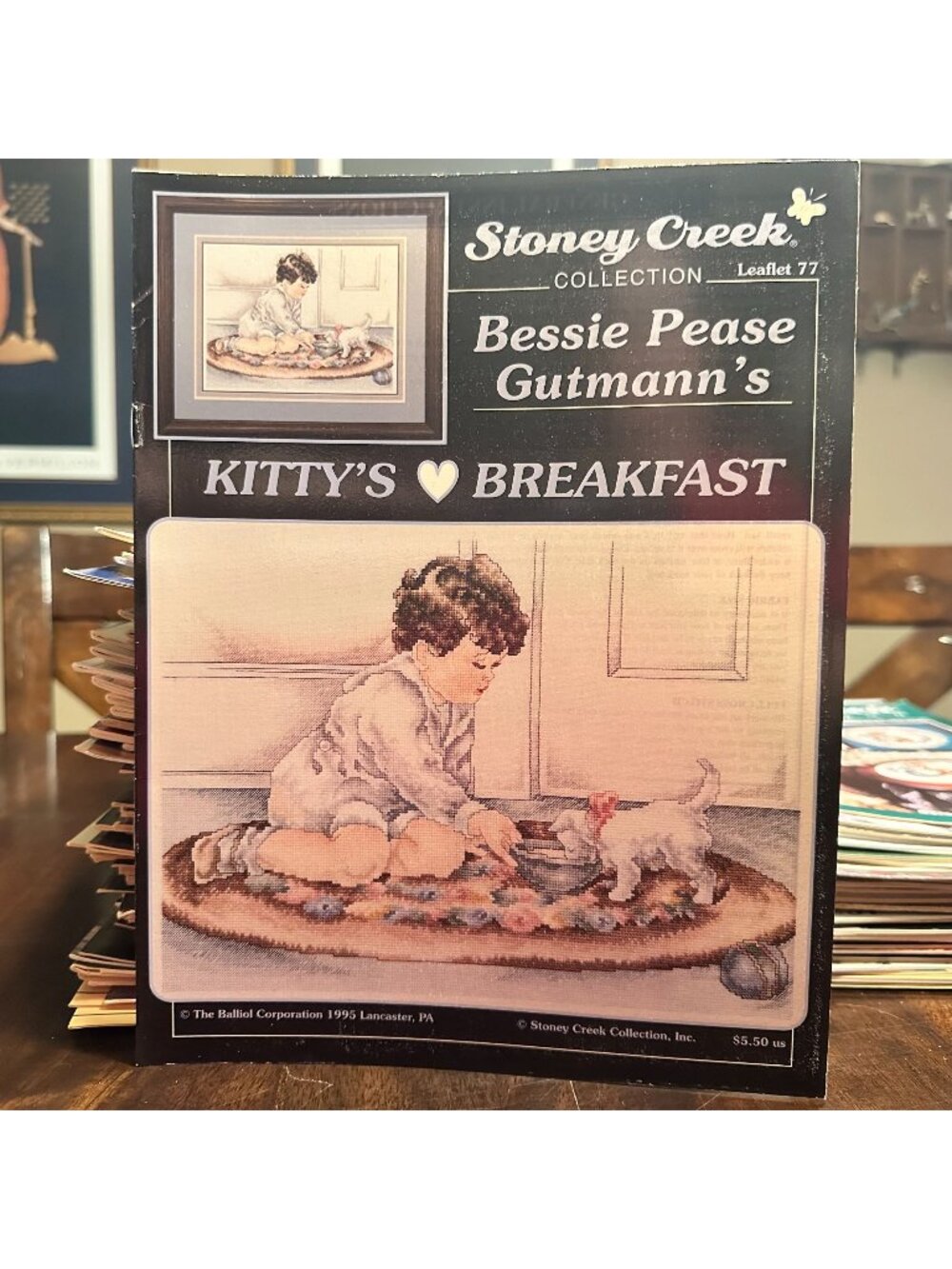 Stoney Creek Cross Stitch Pattern Kittys Breakfast By Bessie Pease Gutmann